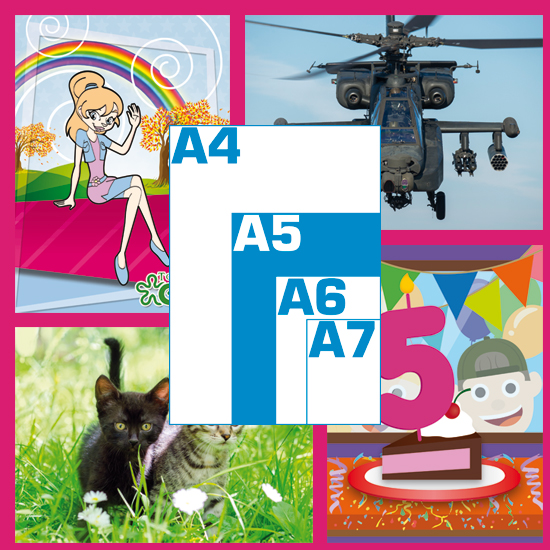 Grote ansichtkaarten (A5)