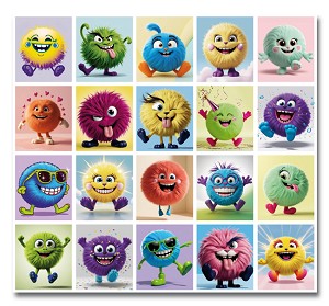 Serie 36 - pluizenbolletjes
