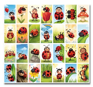 Serie 43 - lieveheersbeestjes