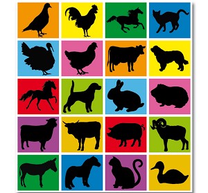 Serie 161 - dieren sihouetten