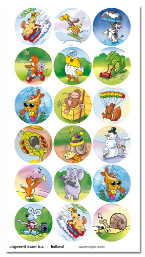 Serie 162 - grappig getekende dieren