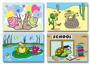 Serie 268 - funny reptiles