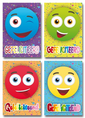 Serie 2410 - felicitatie smiley