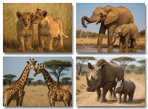 Serie 927 - wilde dieren