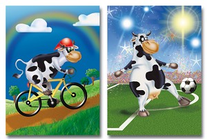 Serie 948 - sportende koeien