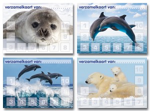 Verzamelkaarten zeedieren serie 703