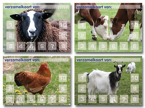 Verzamelkaarten boerderij serie 706