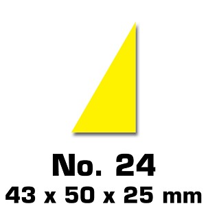 Driehoek 25x43x50