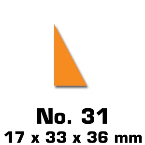 Driehoek 17x33x36