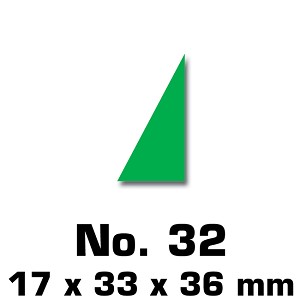 Driehoek 17x32x36