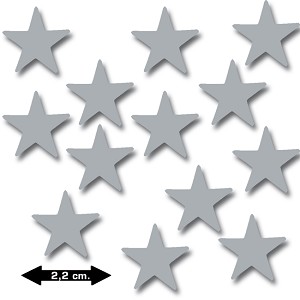 Sterretjes zilver ongegomd